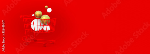 Shopping Cart Flat Design E-Commerce Icon