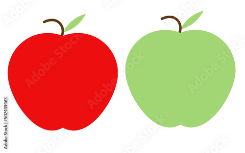 red and green apple design