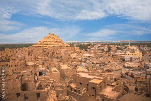 Siwa oasis downtown city center egypt western desert town