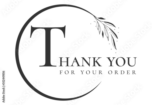 Vintage vector thank you handwritten inscription. hand drawn lettering. Thank you calligraphy. Thank you card. Vector illustration.