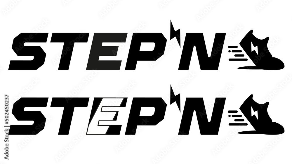 STEPN company logo icon isolated on white background. Web3 running app with fun game and social elements with Move to Earn concept.