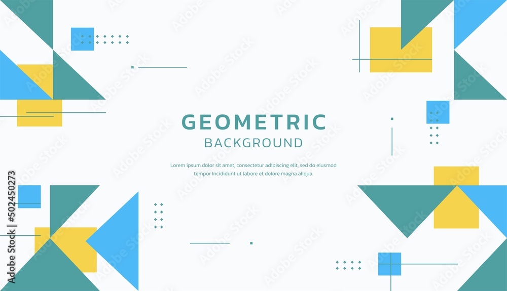 Blue and yellow abstract geometric design background vector illustration Blue and yellow abstract geometric design background vector illustration