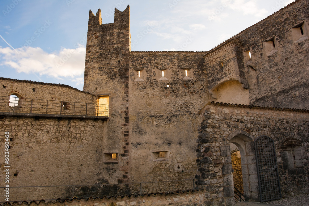 The medieval 12th century Beseno Castle in Lagarina Valley in Trentino, north east Italy. The biggest castle in the region
The medieval 12th century Beseno Castle in Lagarina Valley in Trentino, north east Italy. The biggest castle in the region