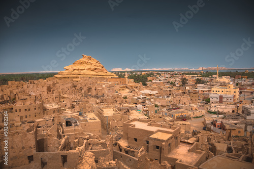 Siwa oasis downtown city center egypt western desert town