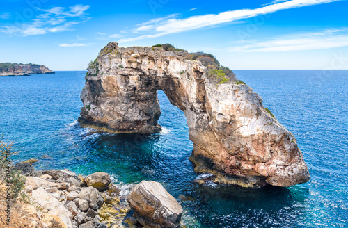 Es Pontas rock arch a natural wonder on Mallorca photo