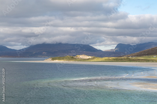The Idyllic Seilebost Beach on the Isle of Harris in the Western Isles photo