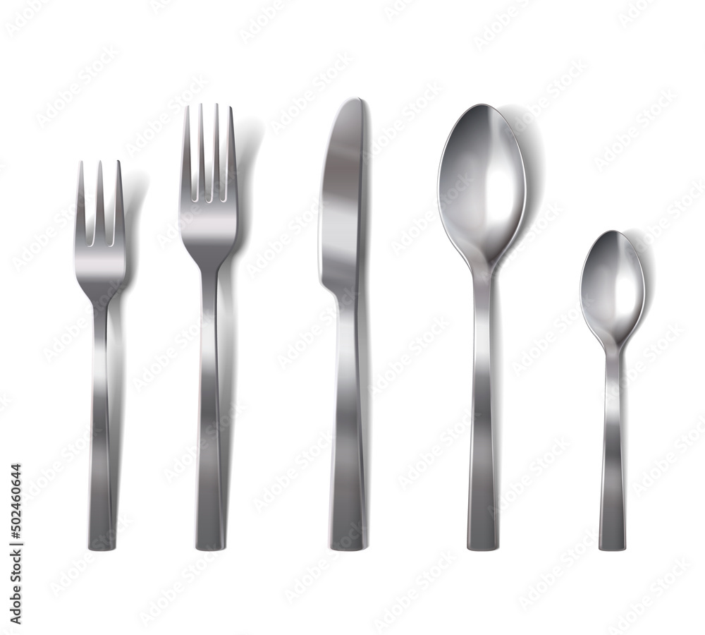 Dishware Realistic Set Dishware Realistic Set