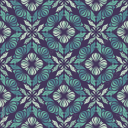 Floral ornamental vintage classic seamless pattern. Florish decorative background. Vector illustration. 