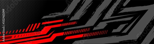 Abstract Car decal design vector. Graphic abstract stripe racing background kit designs for wrap vehicle, race car, rally, adventure and livery