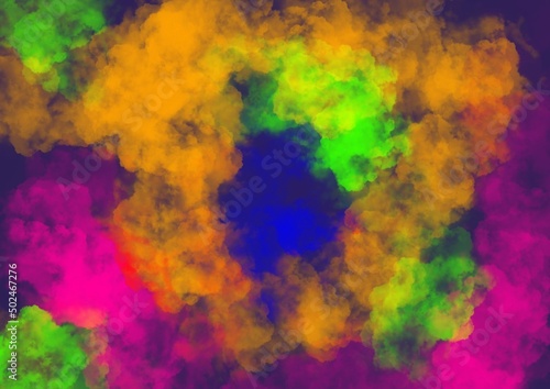 abstract colorful smoke background