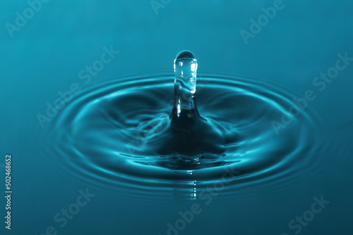  close-up of a drop of water