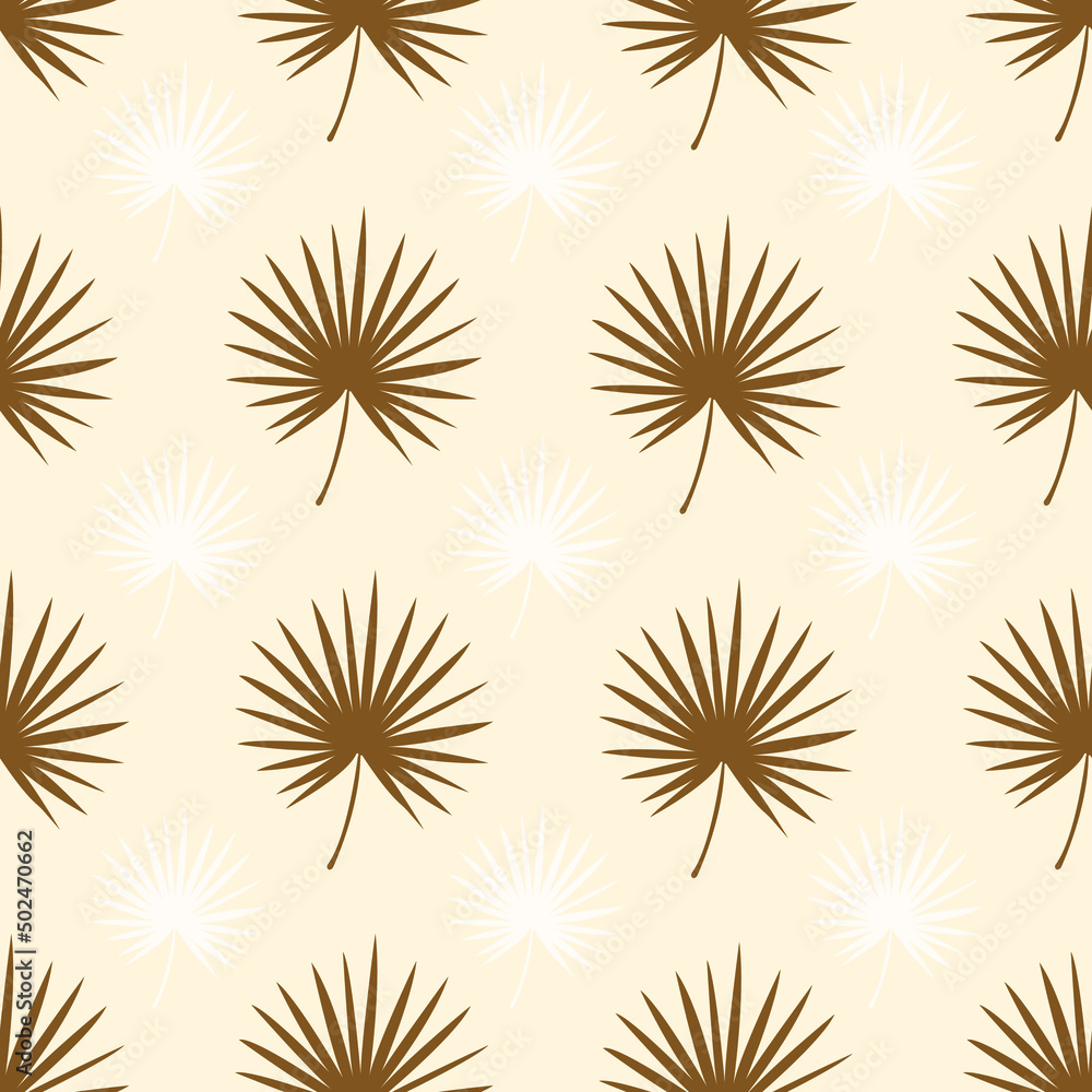 Calm background. Calm, gentle palm leaf pattern