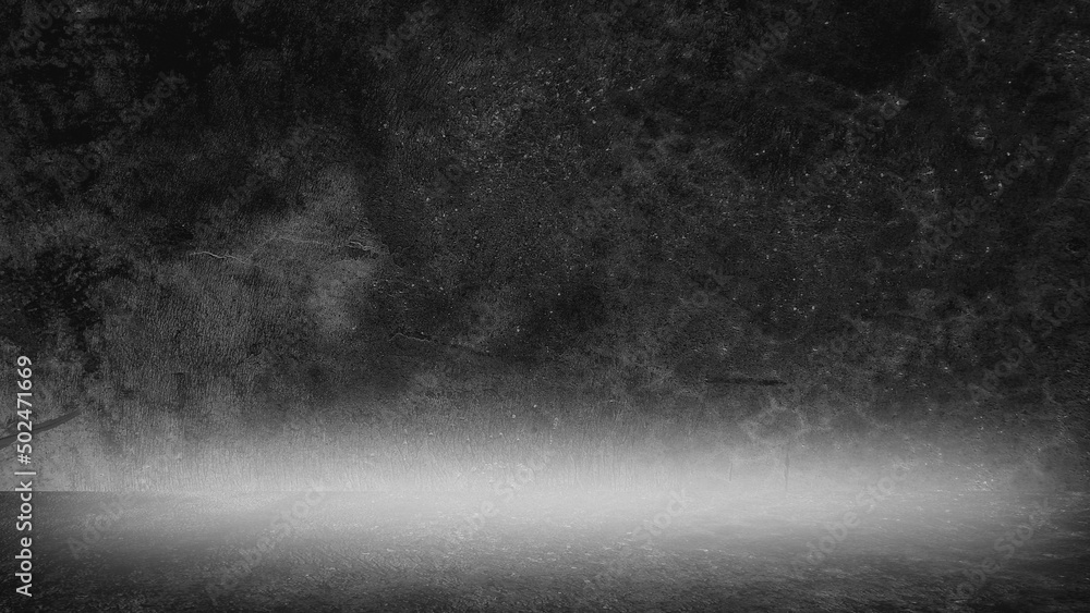 Old black background. Grunge texture. Dark wallpaper. Blackboard