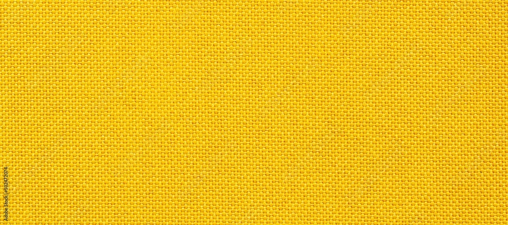 seamless yellow fabric texture for background - obrazy, fototapety, plakaty 