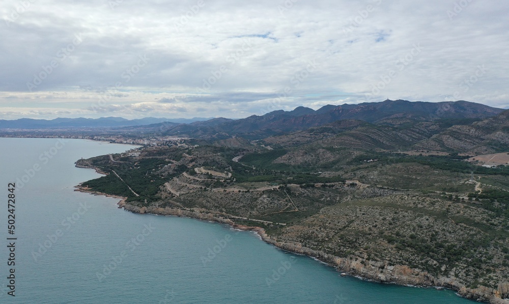 bord de mer à marina d'or, au nord de valencia en Espagne dans la commune d'Oropesa del mar