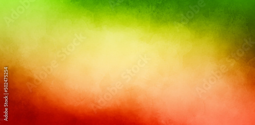 Red and green background with white center. Christmas color background with b...