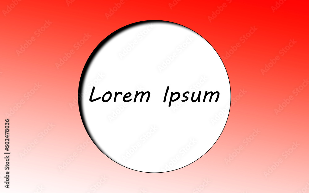 red design with space for Lauren Ipsum lettering
High Quality