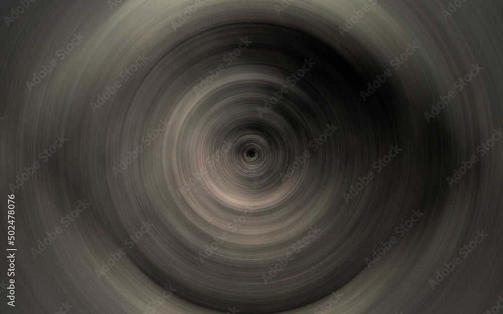 Obraz premium black swirling circle in dark and gray colors