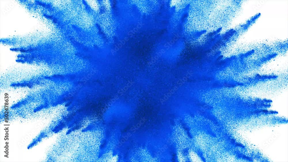 Vid??o Stock Cg animation of color powder explosion on black background