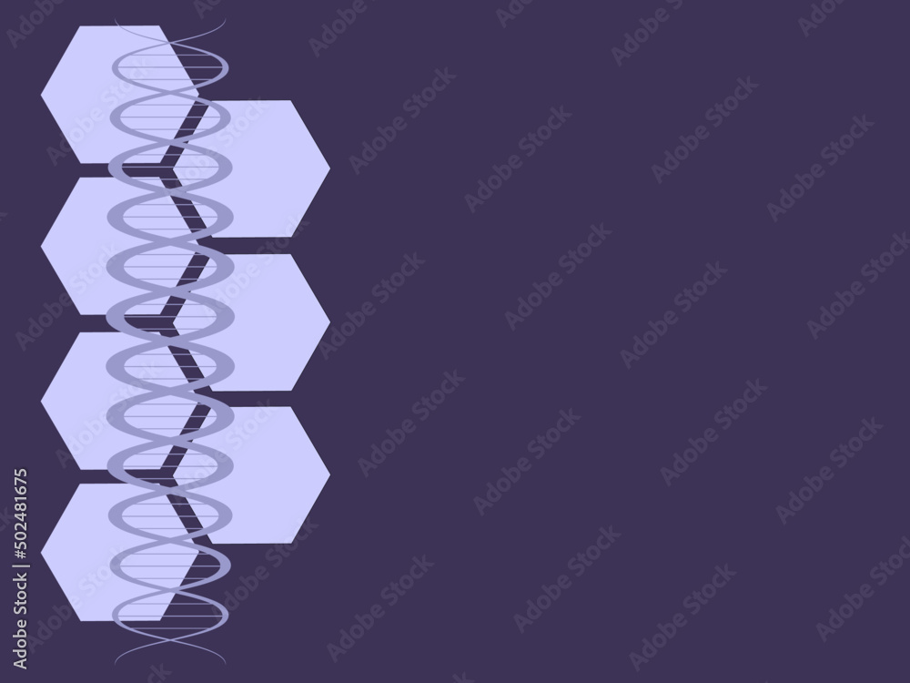 DNA Double Helix Abstract Background Stock Vector | Adobe Stock