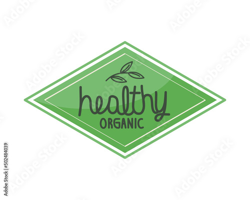 healthy organic stamp