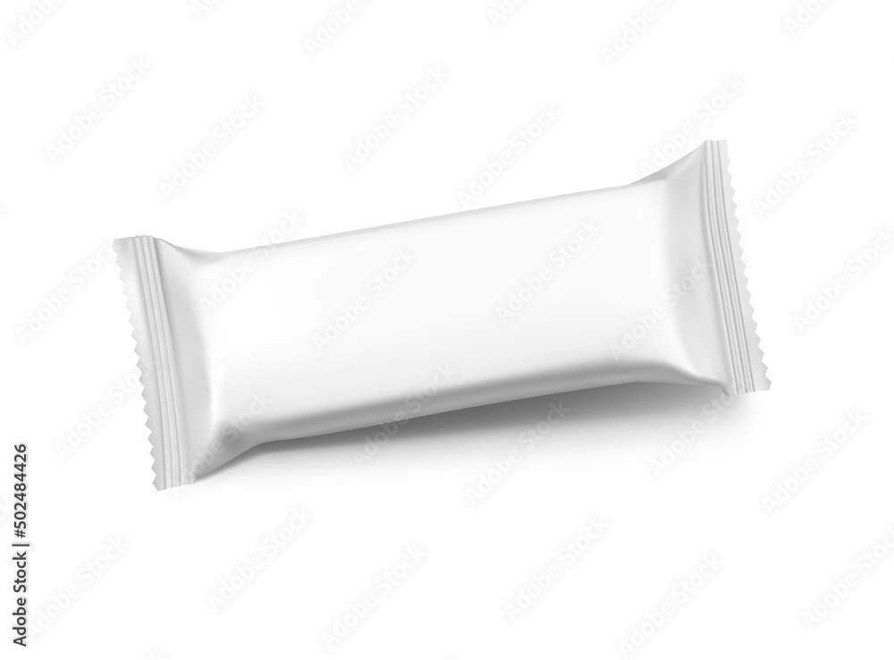 Blank snack bar mockup with realistic falling shadow. Vector illustration isolated on white background. It can be used in the adv, promo, package, etc. EPS10. Blank snack bar mockup with realistic falling shadow. Vector illustration isolated on white background. It can be used in the adv, promo, package, etc. EPS10.