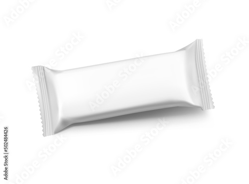Blank snack bar mockup with  realistic falling shadow. Vector illustration isolated on white background. It can be used in the adv, promo, package, etc. EPS10.	