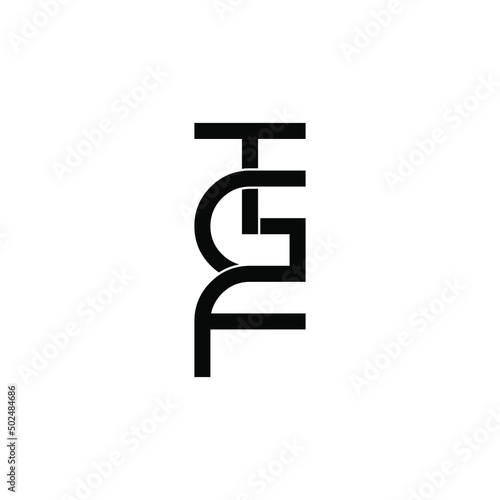 tgf letter original monogram logo design photo