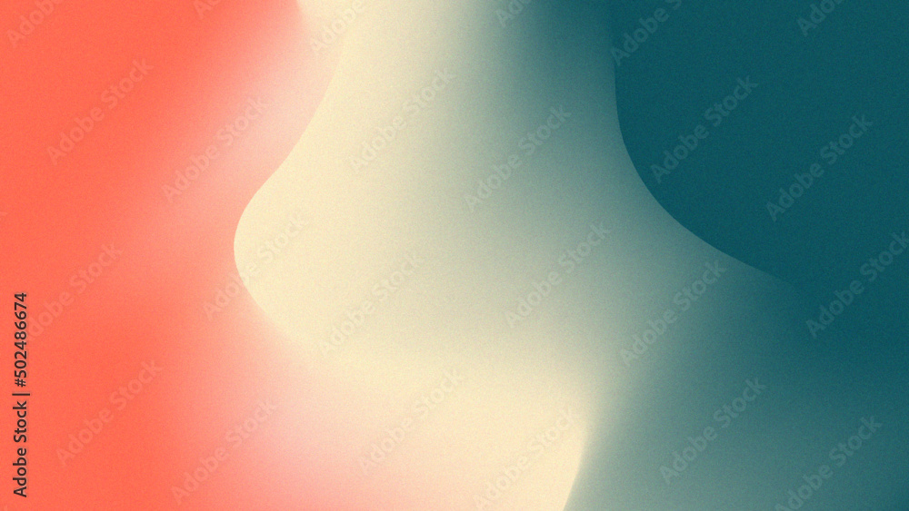 Abstract grainy gradient background with waves - obrazy, fototapety, plakaty 