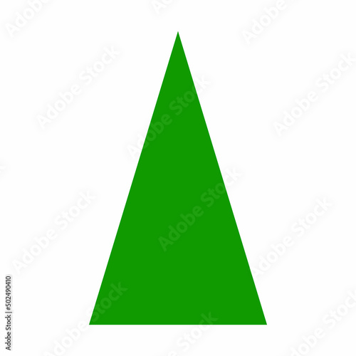 green isosceles triangle in mathematics