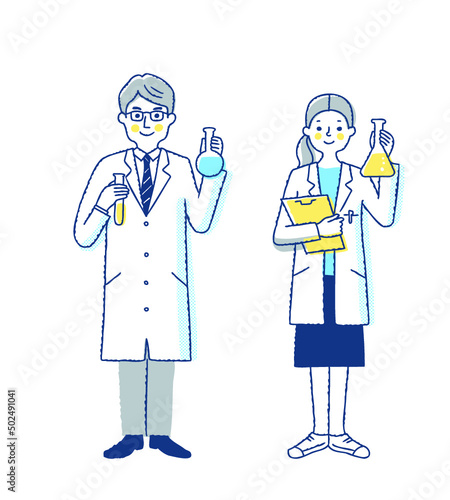 科学者の男女