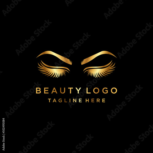 Simple and modern beauty logo design template elements