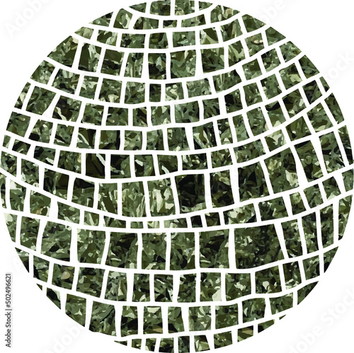 crystal glass ball vector round chandelier made of many pieces isolated