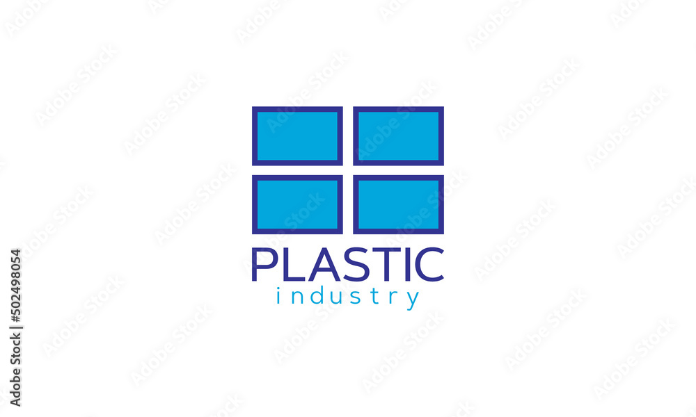 Plastic logo design vector templet, Plastic logo design vector templet,