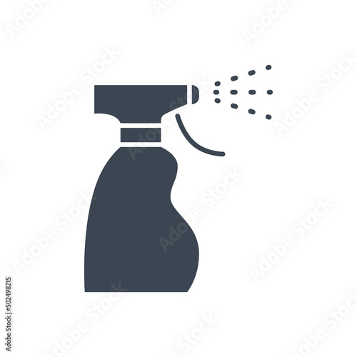 Medical spray disinfector vector glyph icon