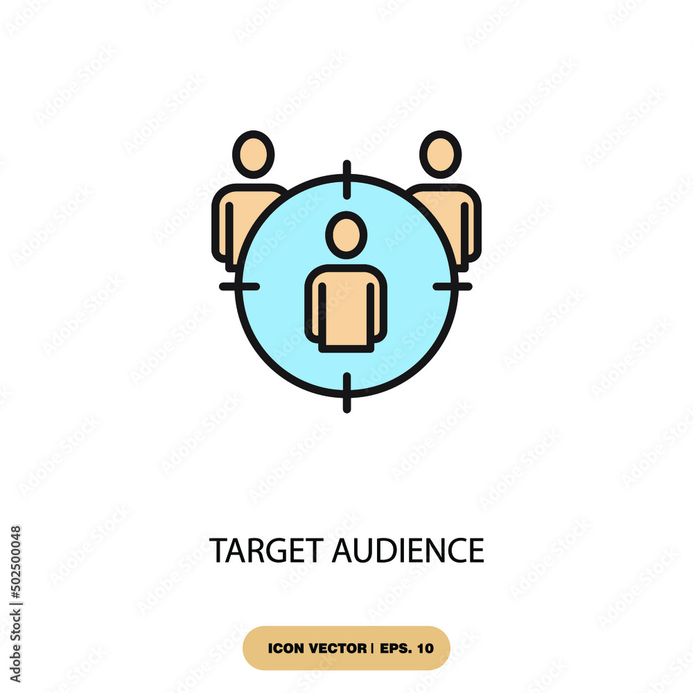 target audience icons symbol vector elements for infographic web target audience icons symbol vector elements for infographic web