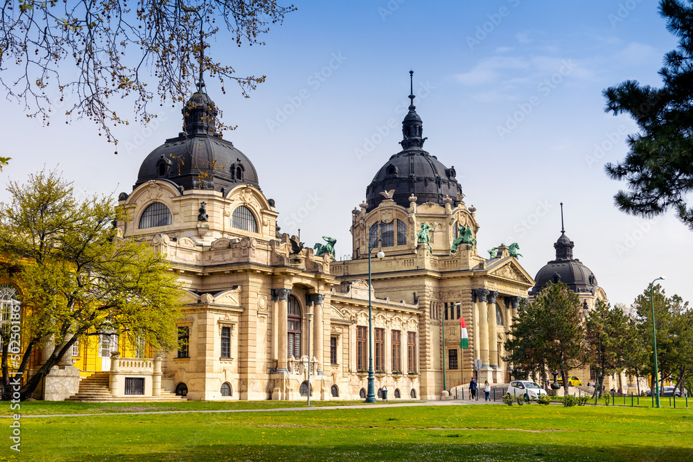 Fototapeta premium thermal bath Szechenyi Budapest, Hungary, Europe