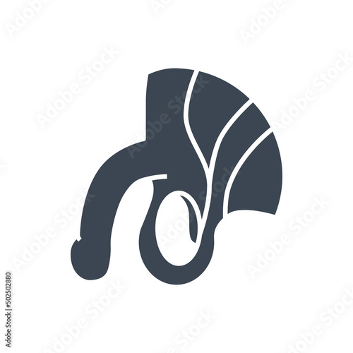Male Reproductive System Vector Glyph Icons