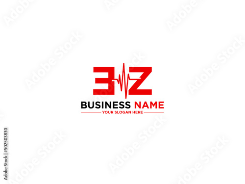 Abstract EZ Logo Design, Letter Ez ze Logo Icon Vector Image For hospital clinical diagnosis medical or doctors