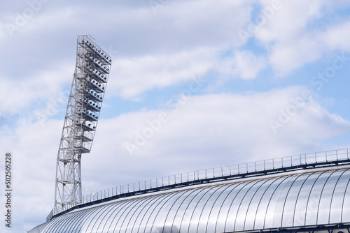 Lighting tower at the stadium.