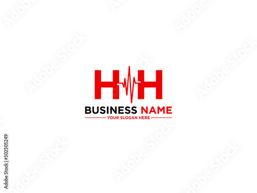 Letter HH Logo Icon, Colorful Hh h h Medical Logo Letter vector for smart digital medical or doctors
