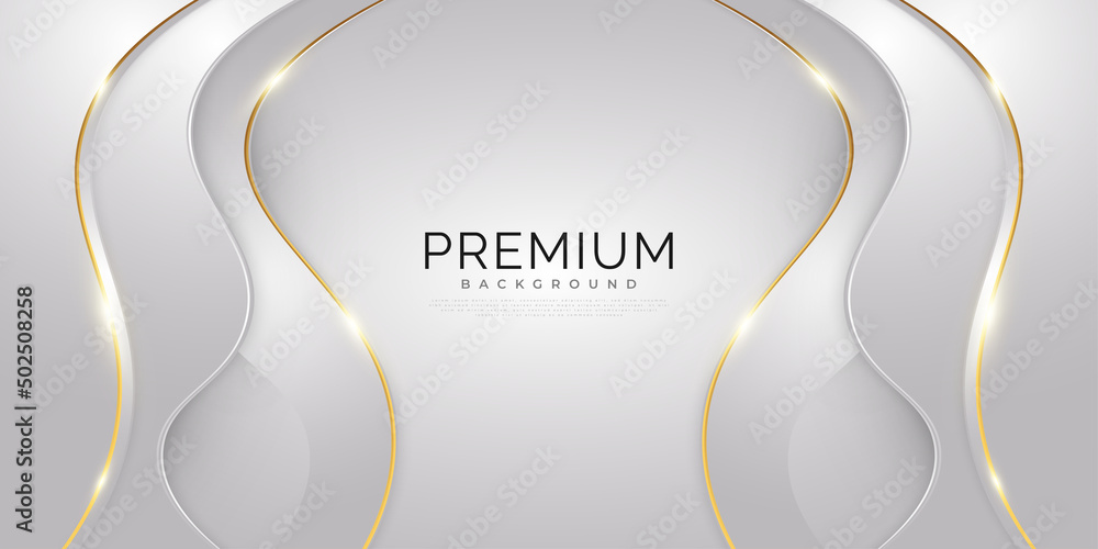 luxury-white-and-gold-background-with-golden-lines-and-paper-cut-style