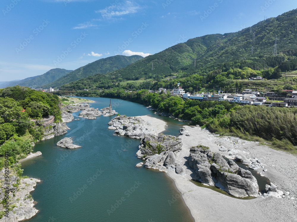 徳島県東みよし町　美濃田の淵