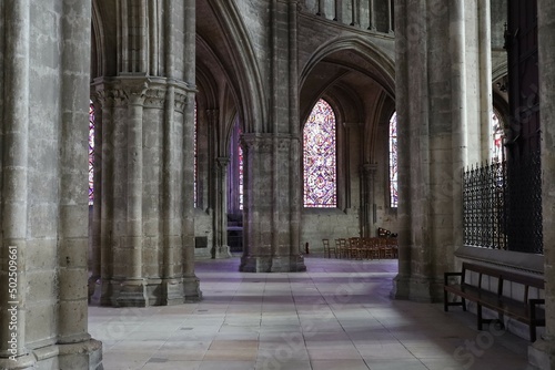 La cathédrale Saint Etienne, cathédrale de Bourges, intérieur de la cathédrale, ville de Bourges, département du Cher, France
