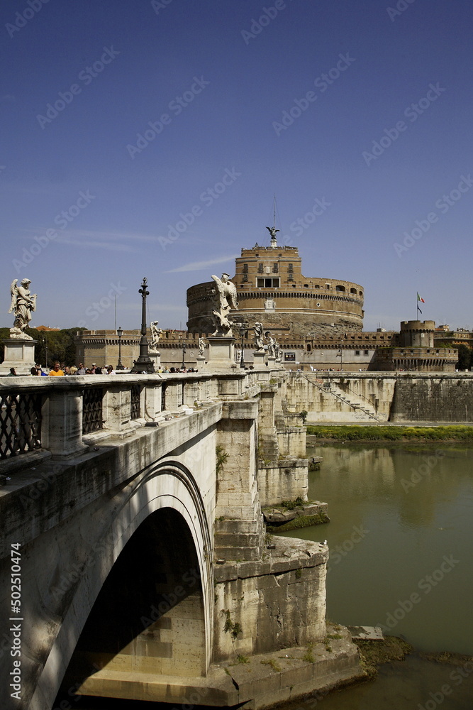 Roma, Castel Sant'Angelo e ponte sul Tevere