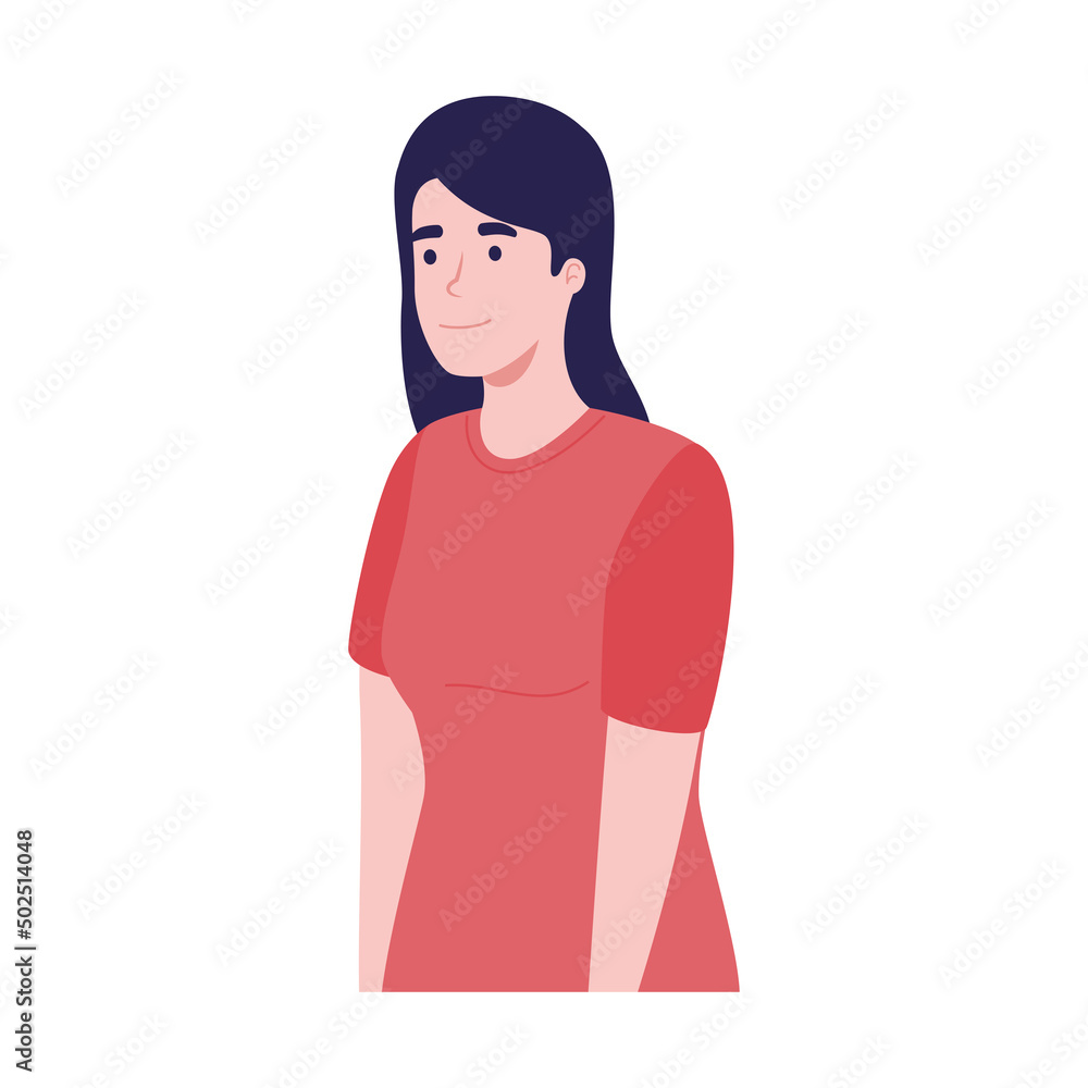 young woman standing