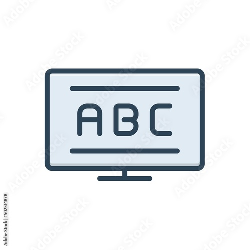 Color illustration icon for basic
