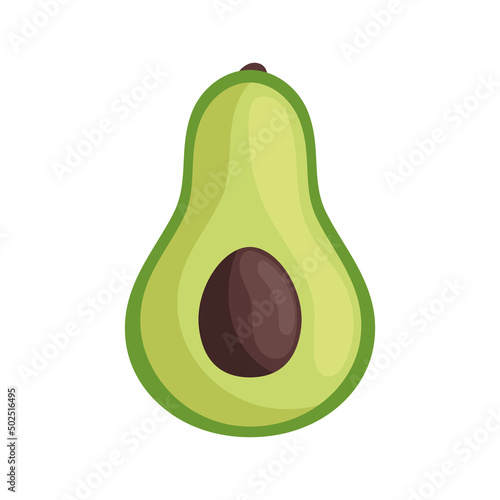 fresh avocado half