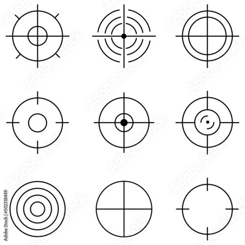 shooting target symbol icon circle