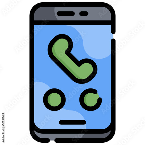 INCOMING CALL filled outline icon,linear,outline,graphic,illustration